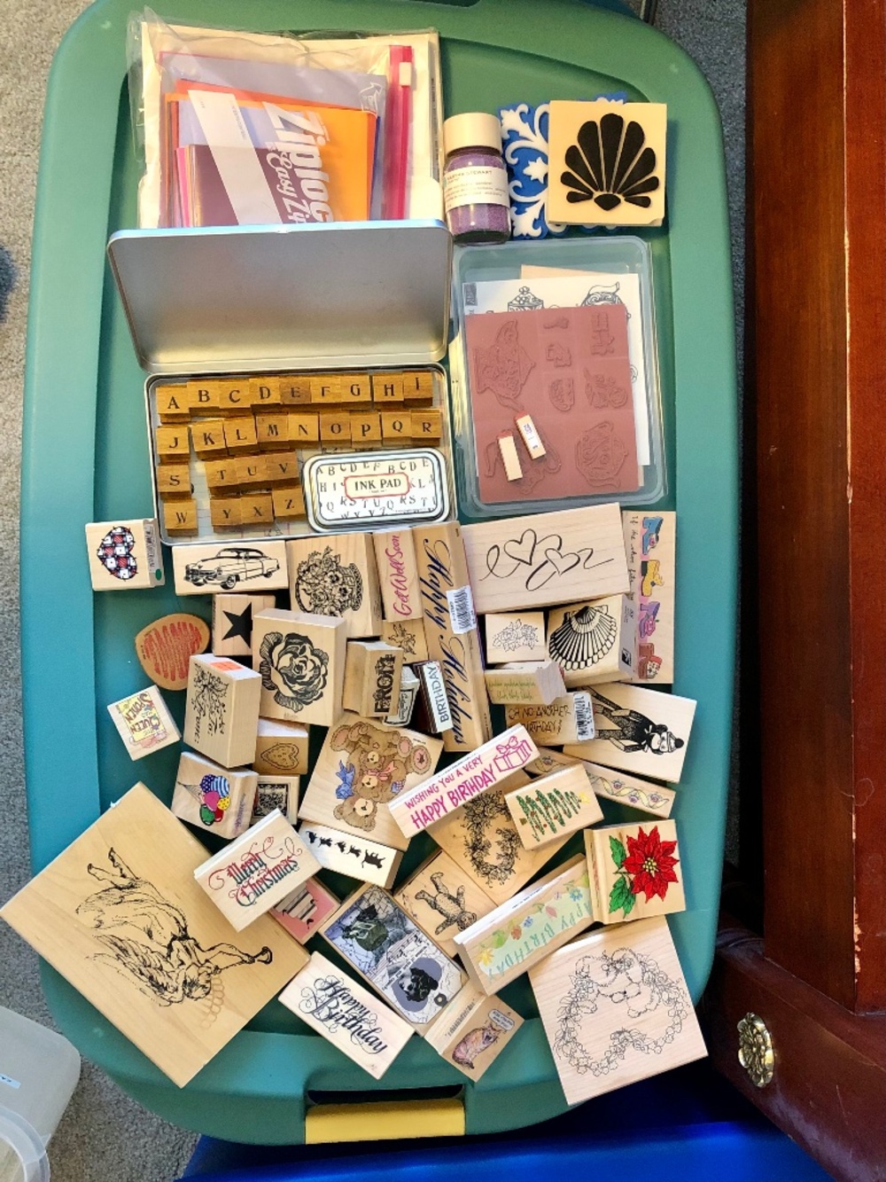 10 pounds stamping crafting scrapbook rubber stamp alphabet Christmas birthday